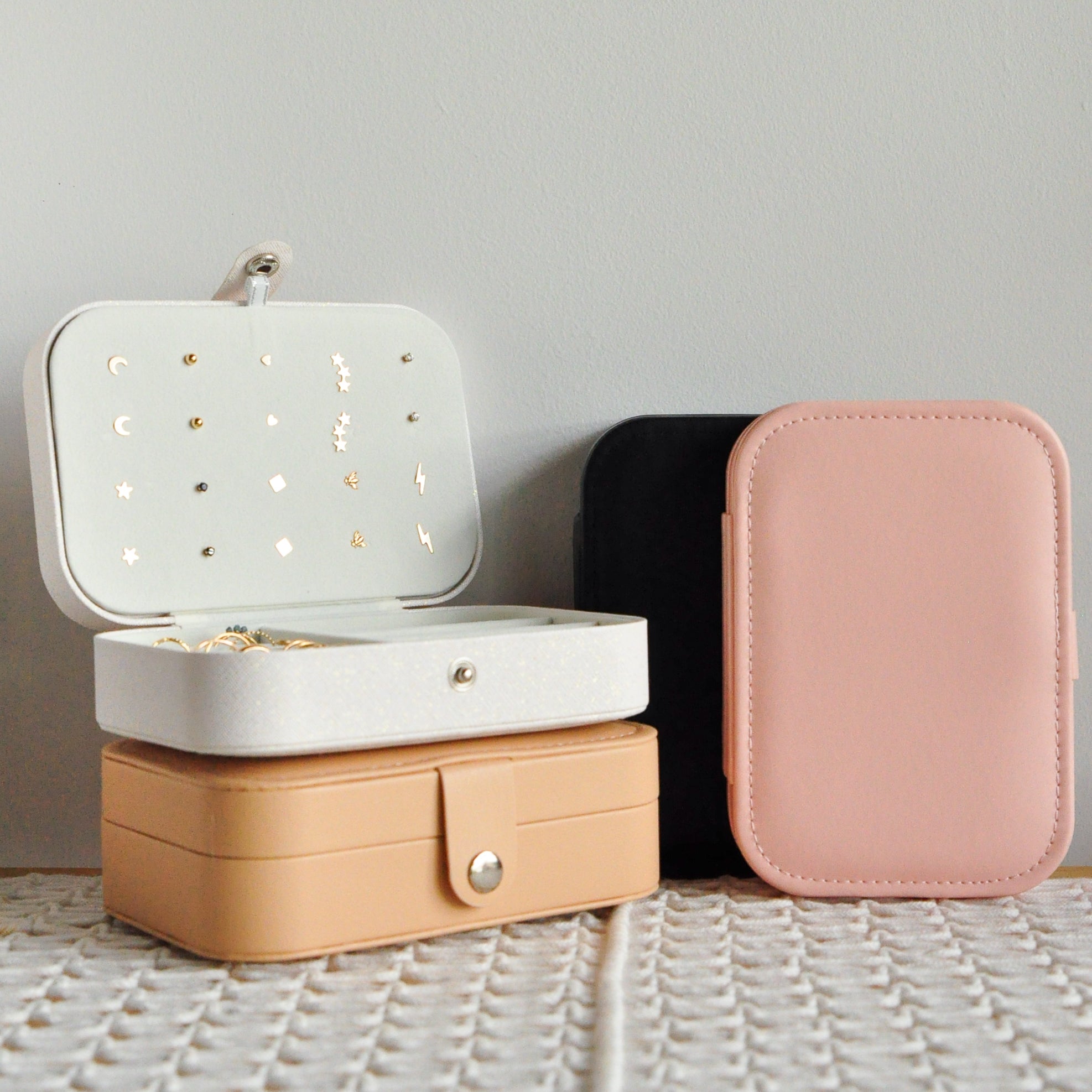 TRAVEL JEWELRY CASE – Quad Espresso Jewelry