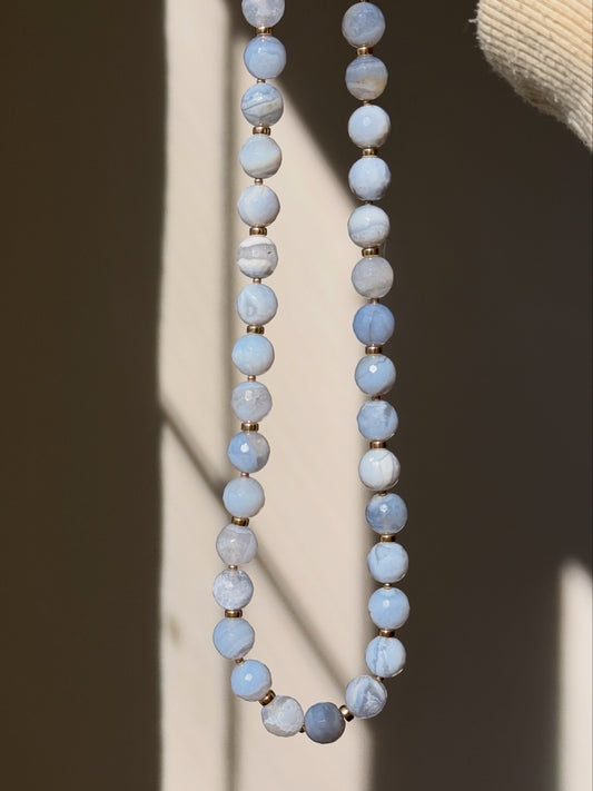 Blue Lace Agate Necklace