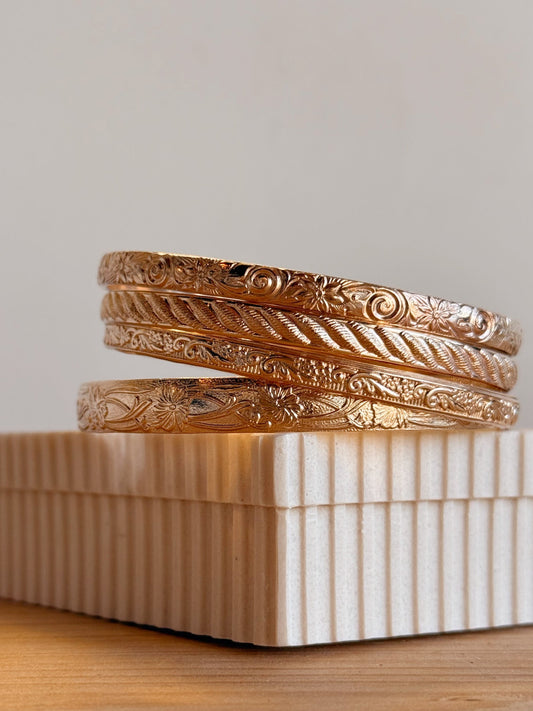 Textured Bangles