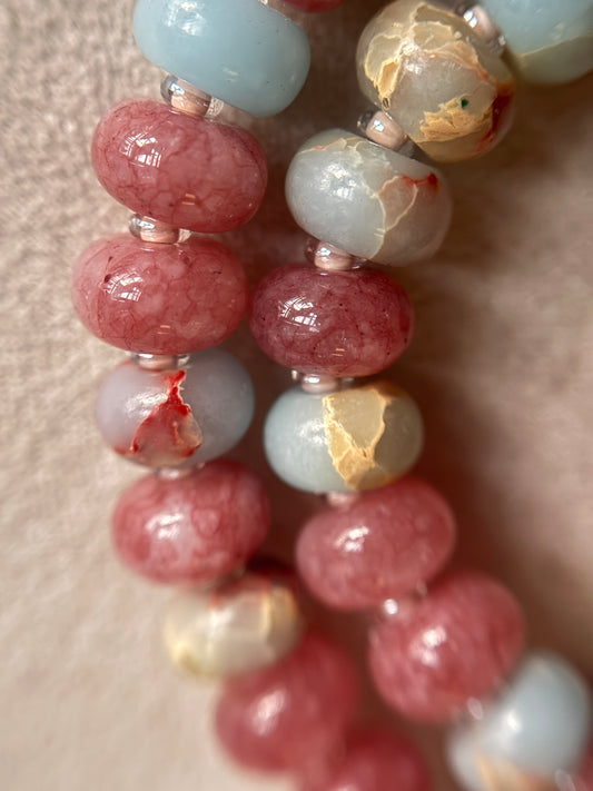 Cotton Candy Beaded Necklace