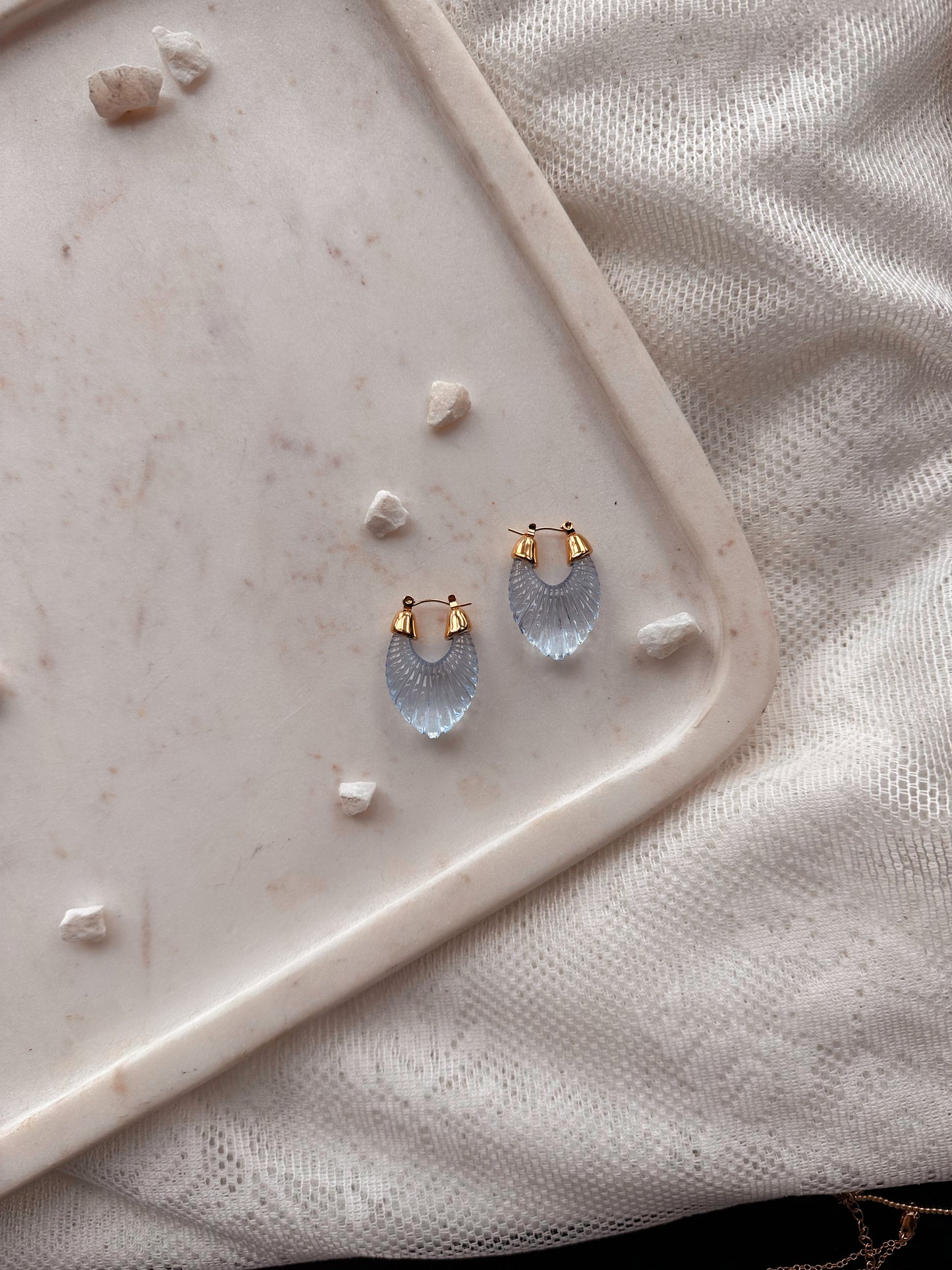 Seaglass Hoops