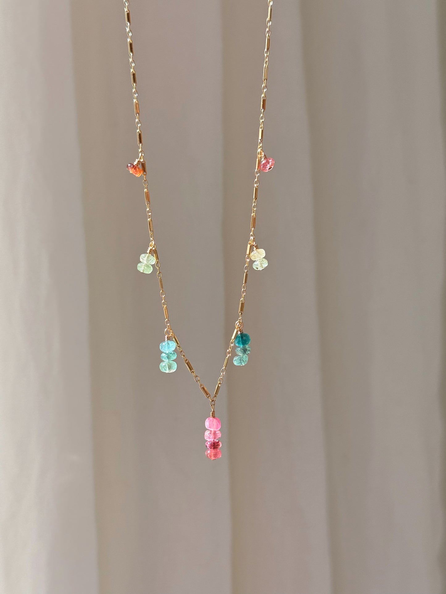 Multicolored Tourmaline (16" + 2" Extender)