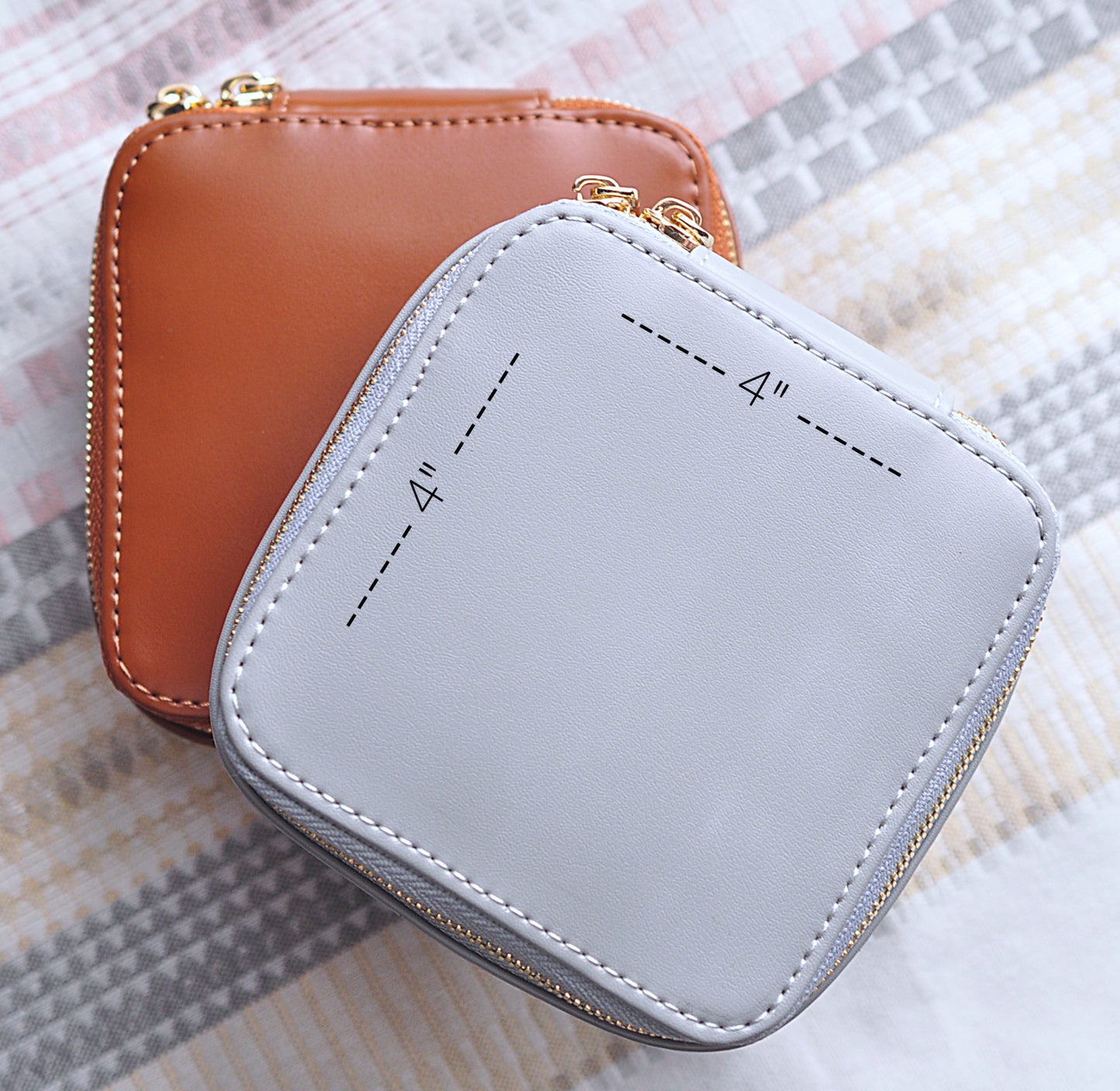 Pocket Sized Jewelry Case - Quad Espresso Jewelry