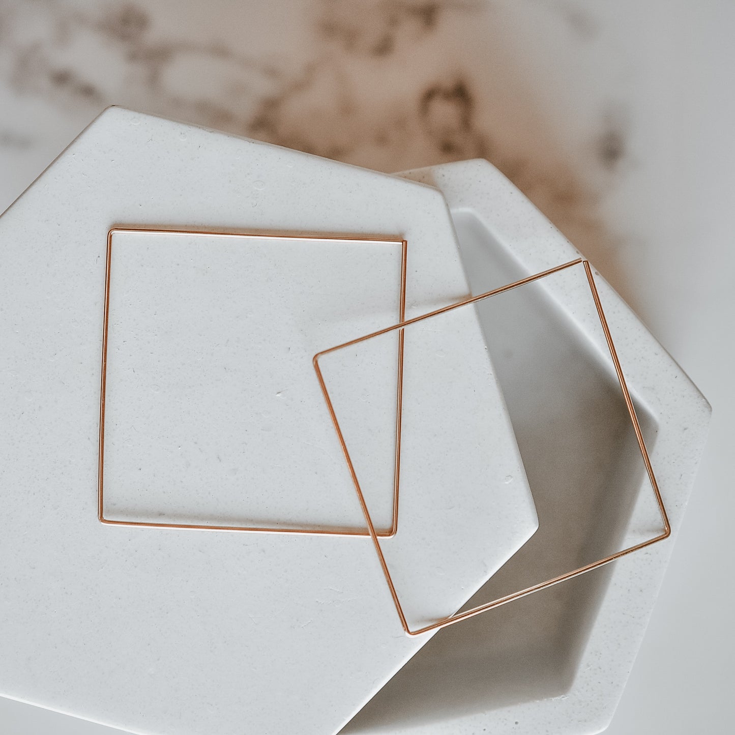 Large Square Sliders - Quad Espresso Jewelry