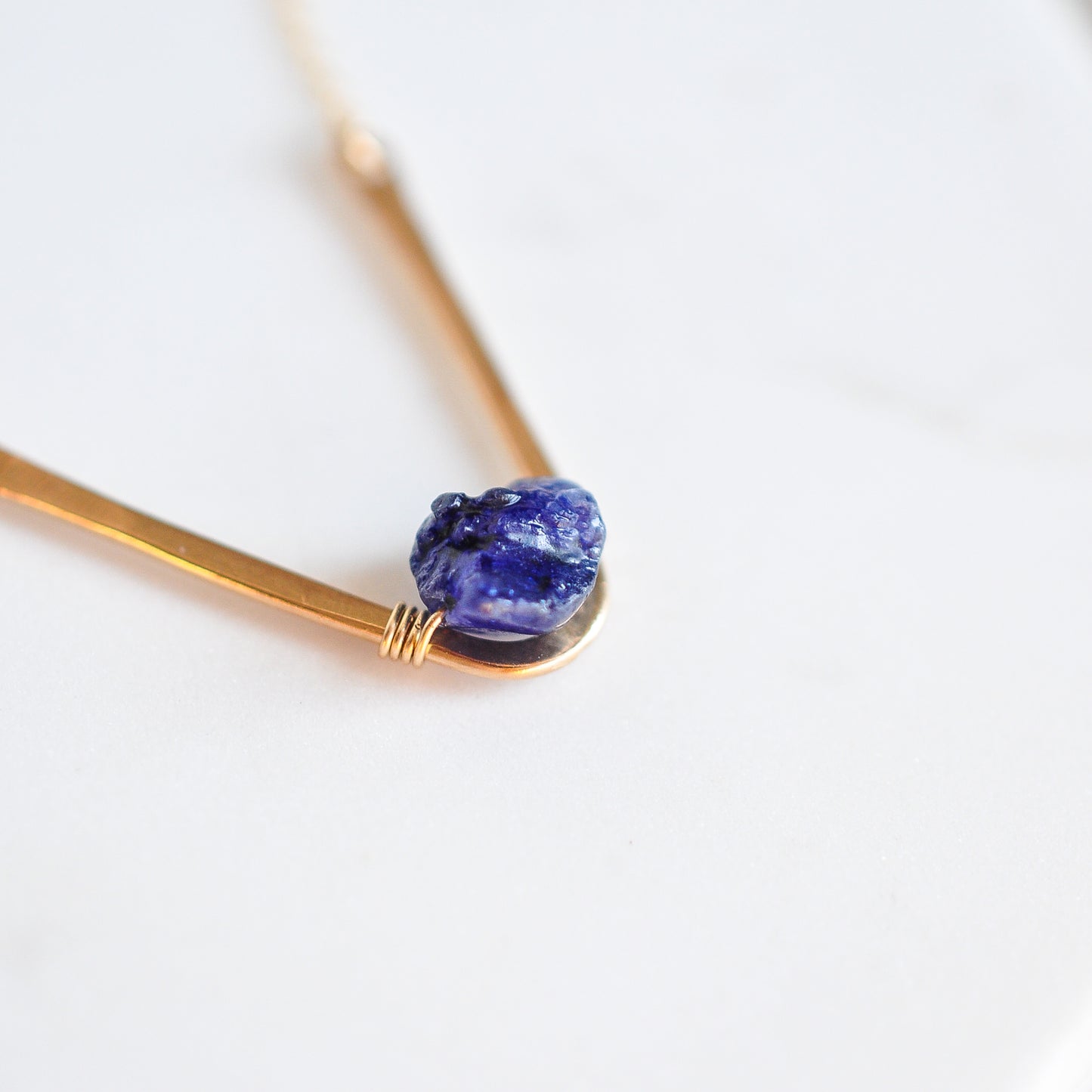 Sapphire Charmer Necklace - Quad Espresso Jewelry