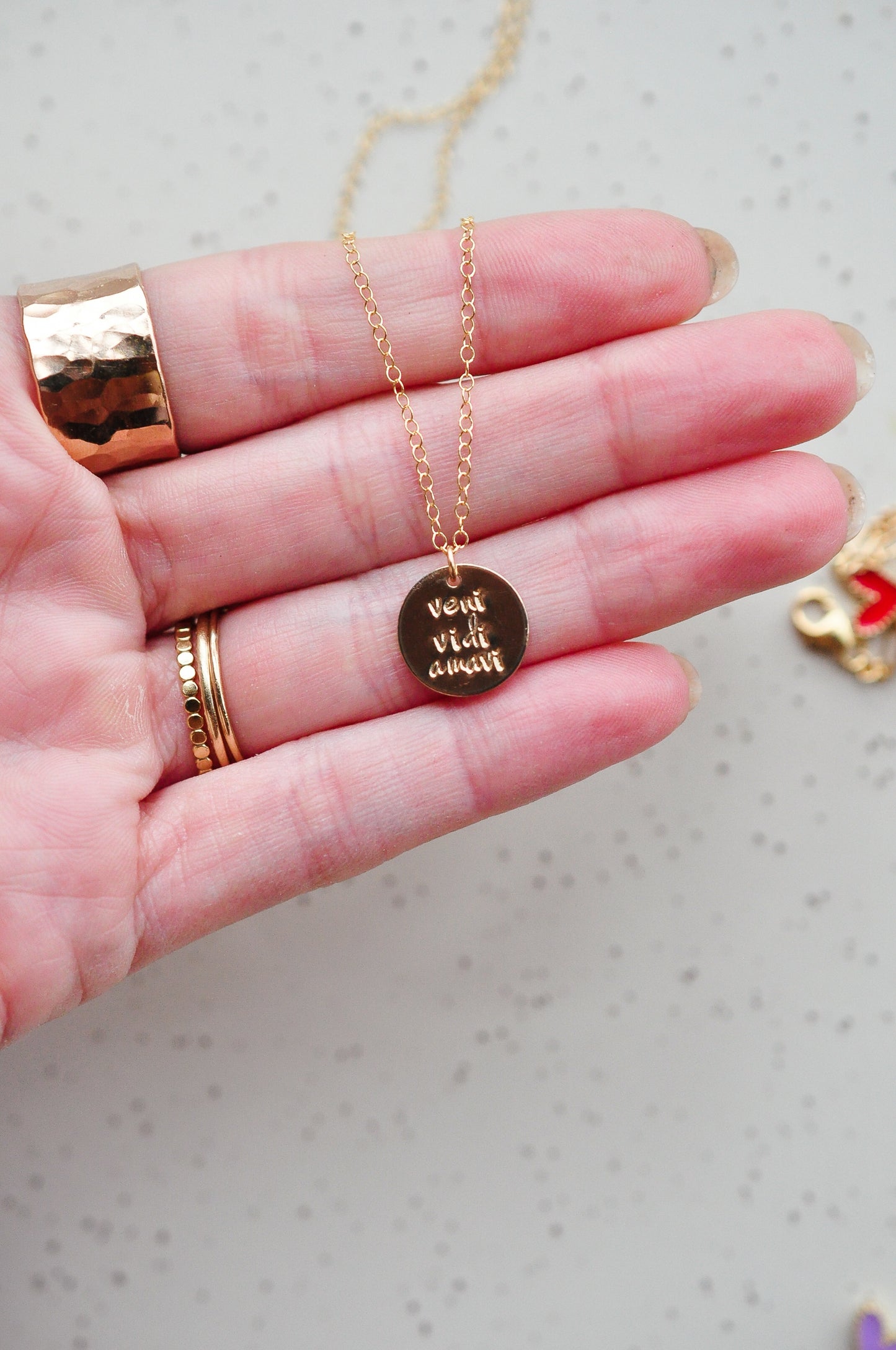 Veni Vidi Amavi Necklace