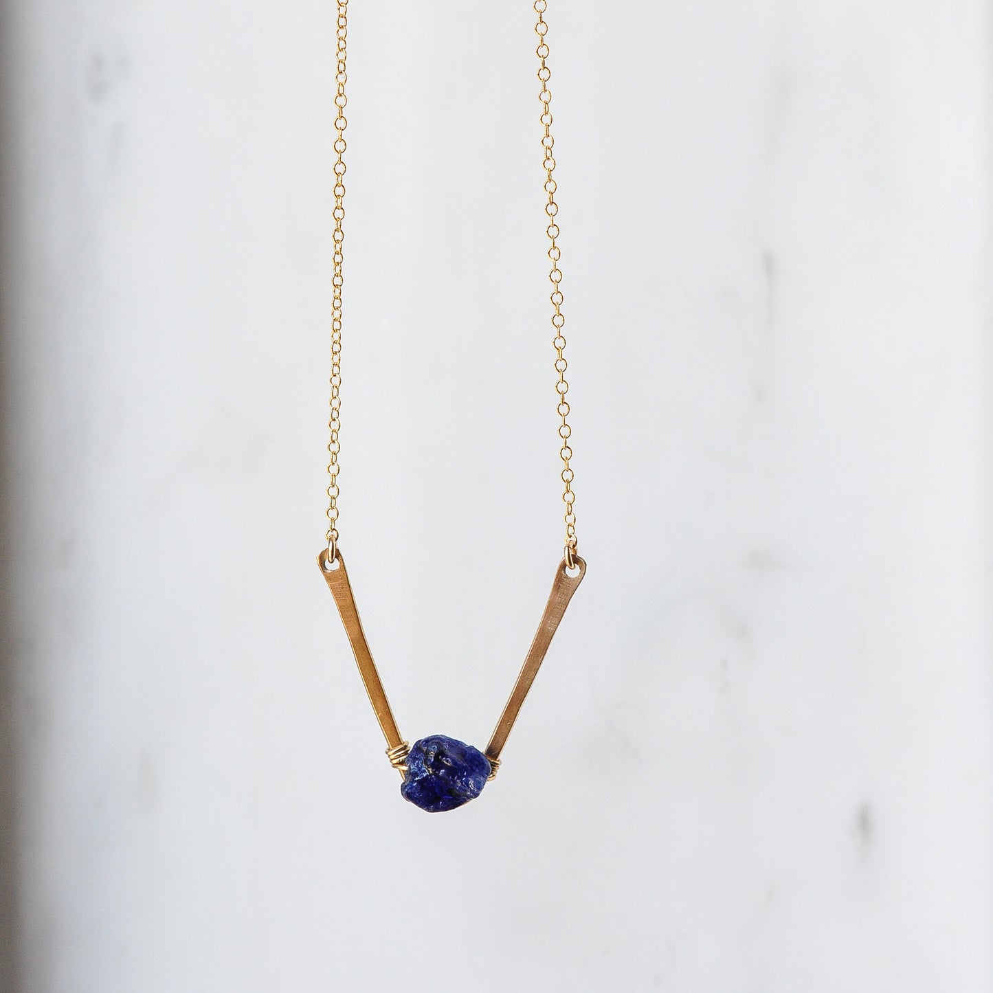 Sapphire Charmer Necklace - Quad Espresso Jewelry