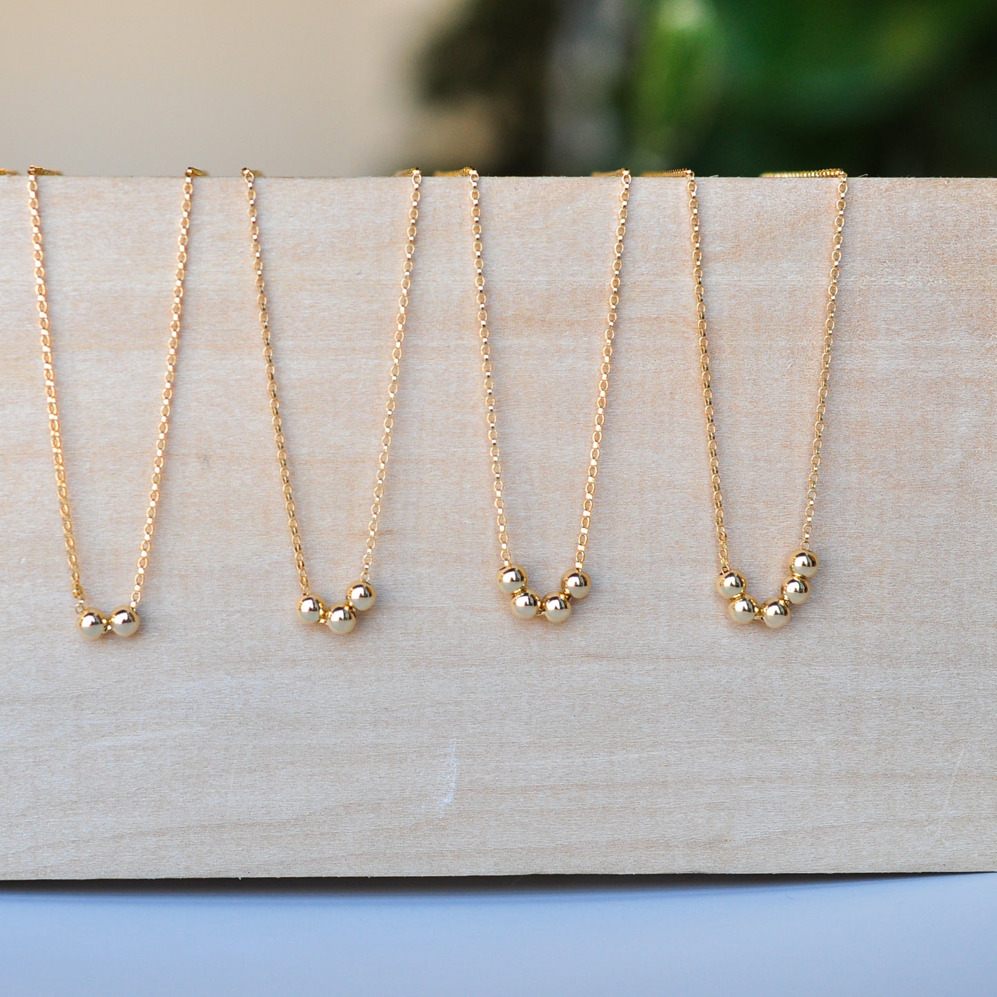 Sphere Necklace - Quad Espresso Jewelry