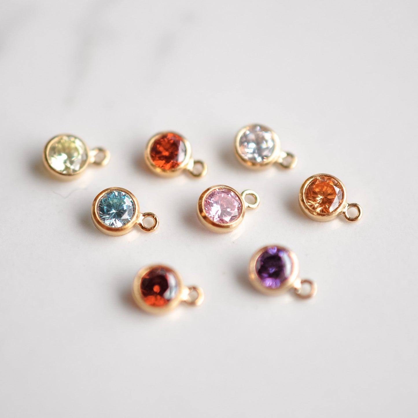 Birthstone Charm Necklace - Quad Espresso Jewelry