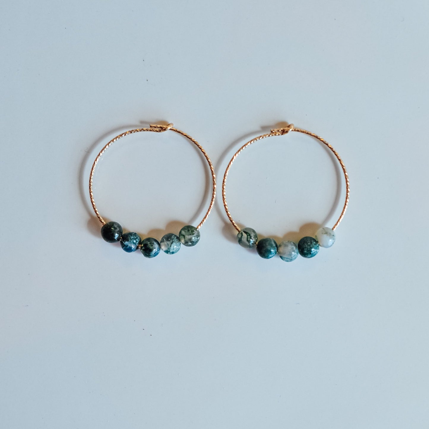 Beaded Sparkle Hoops