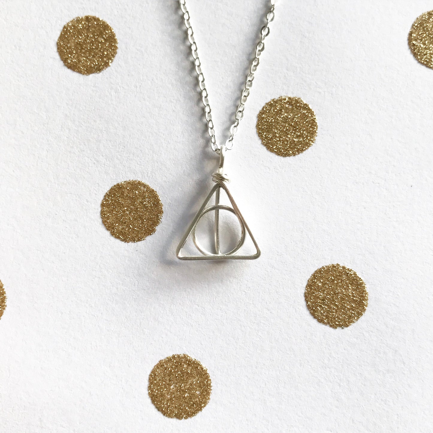 Deathly Hallows Necklace - Quad Espresso Jewelry
