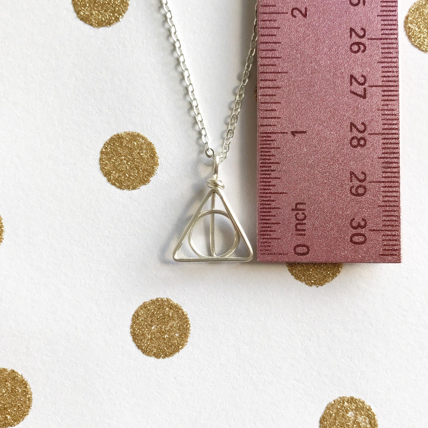 Deathly Hallows Necklace - Quad Espresso Jewelry