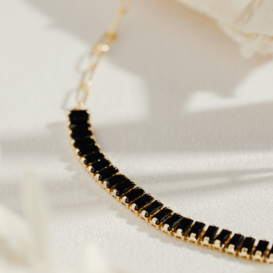 Double Wrap Stone Bracelet
