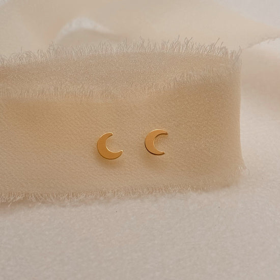 Moon Studs - Quad Espresso Jewelry
