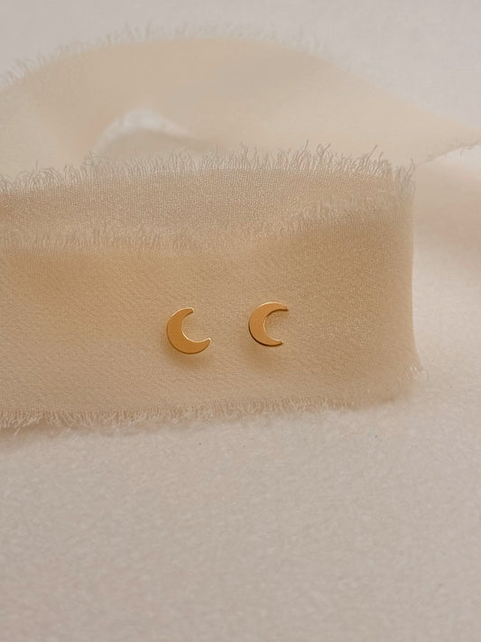 Moon Studs - Quad Espresso Jewelry