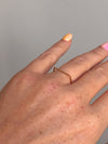 14k Solid Gold Straight Bar Ring
