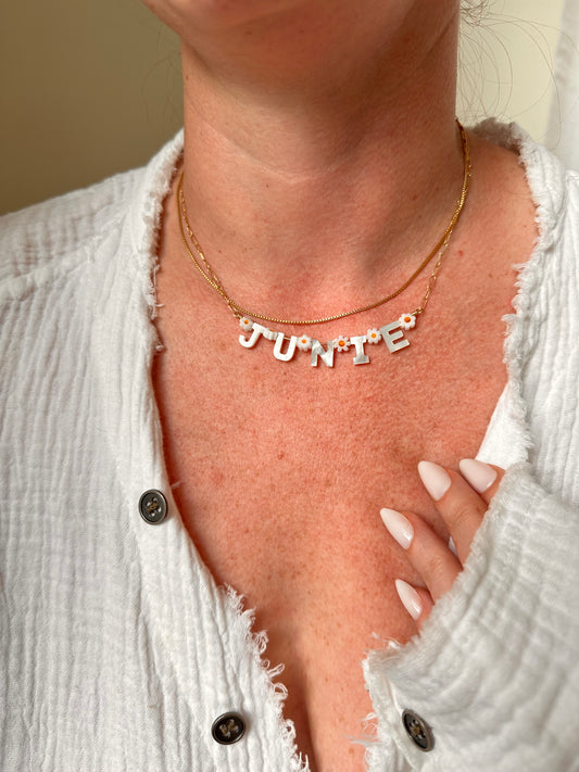 Name Mother of Pearl Necklace