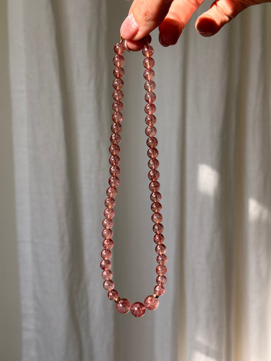 Strawberry Quartz Necklace