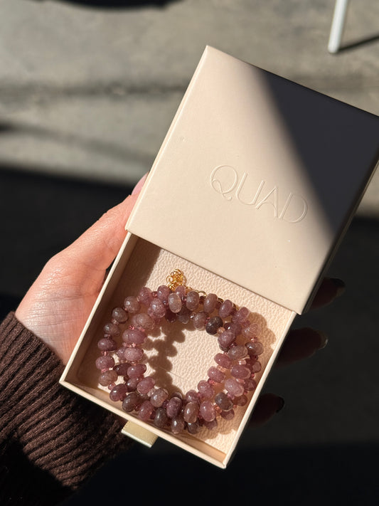 Maroon Beaded Necklace