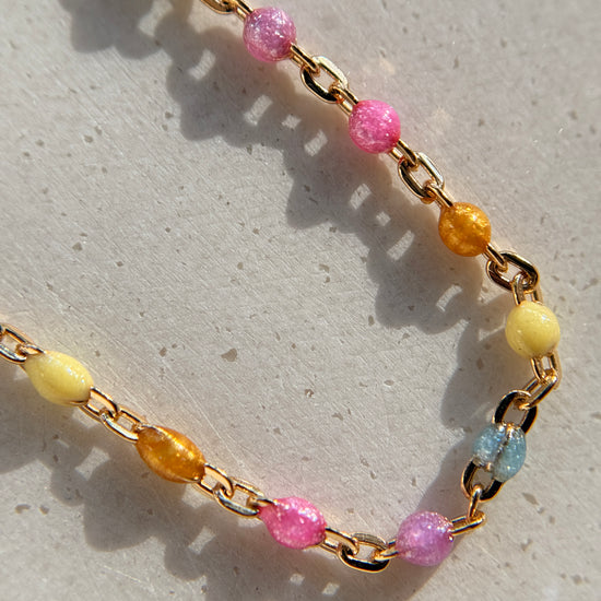Cotton Candy Enamel Chain - Quad Espresso Jewelry