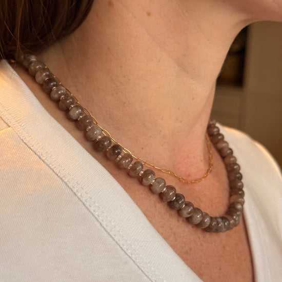 Chocolate Brown 17” - Quad Espresso Jewelry