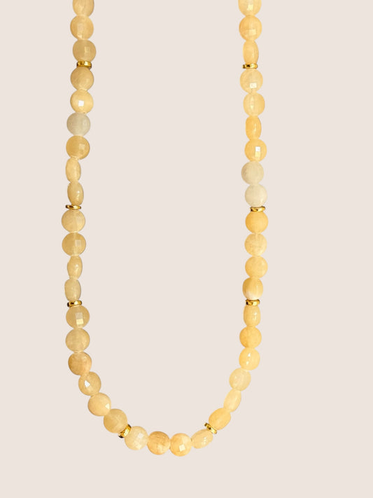 Golden Haze Beaded Necklace