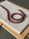 Maroon Beaded Necklace