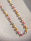 Cotton Candy Enamel Chain - Quad Espresso Jewelry