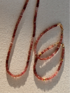 Faceted Pink Tourmaline Necklace & Bracelet