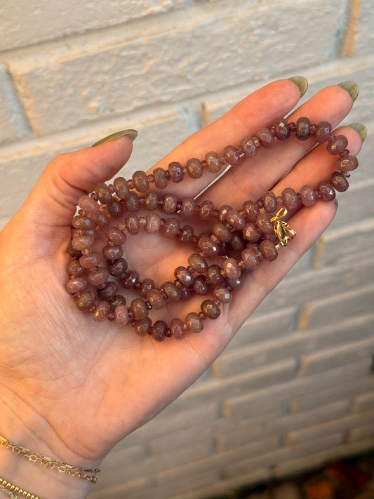Beaded Collection ~ Maroon Necklace