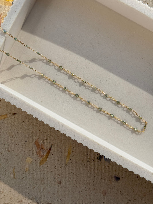 Opalite Enamel Chain