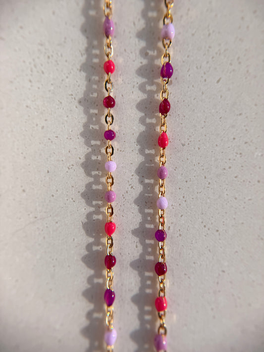 Gradient Purple Enamel Chain