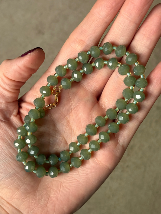 Faceted Green 17”