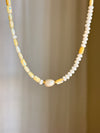 Sun Kissed Pearl Beaded Necklace