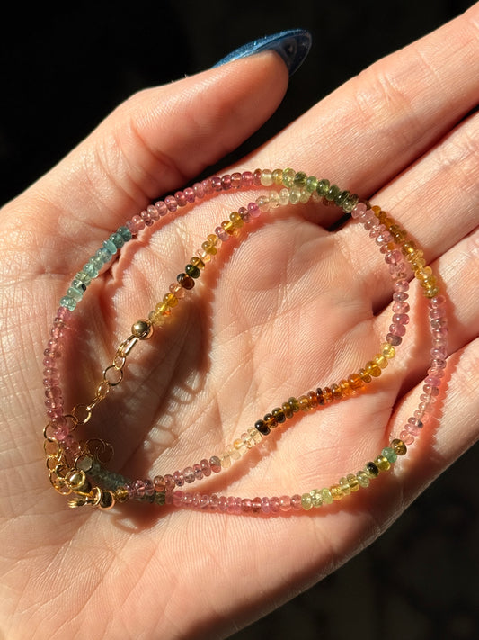 Watermelon Tourmaline Necklace