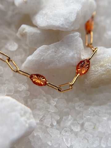 Sunburst Enamel Anklet