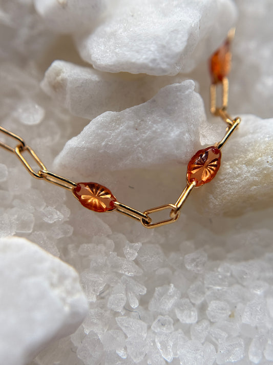 Sunburst Enamel Anklet