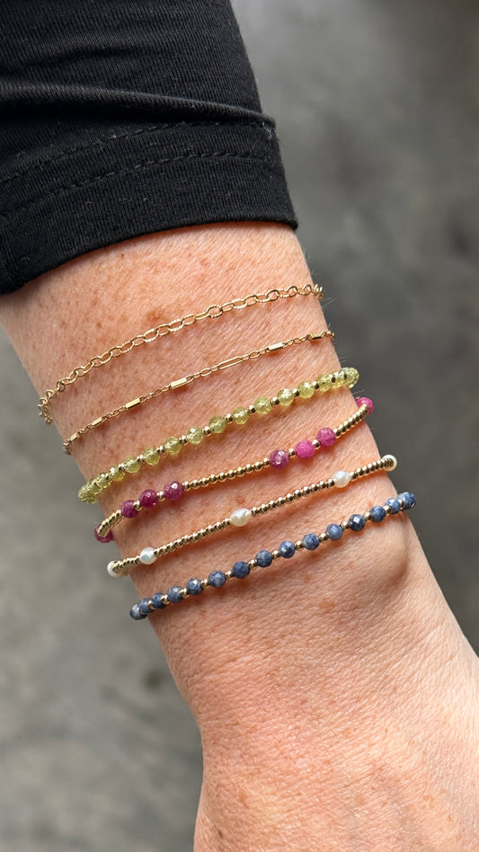 Madeline Birthstone Beaded Bracelet
