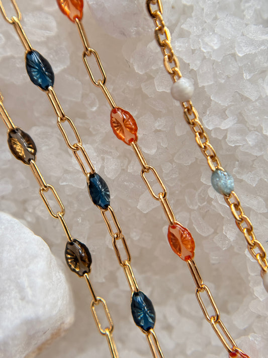 Midnight Enamel Anklet