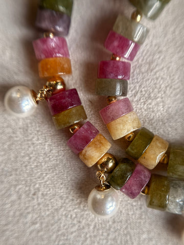 Tourmaline w/ Pearls