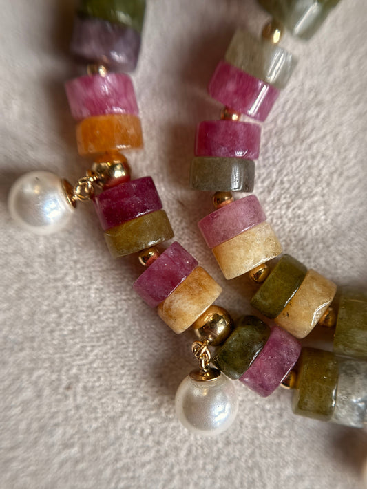 Tourmaline w/ Pearls