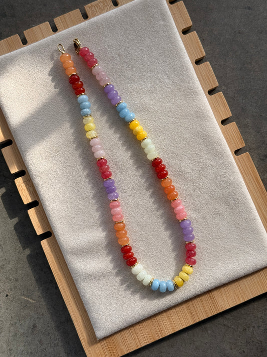 Happy Colors + Gold Plated Spacers 16.5”