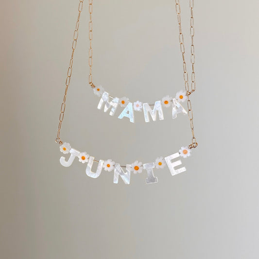 Name Mother of Pearl Necklace