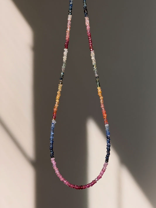 Rainbow Sapphire Necklace