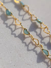 Blue Heart Enamel Bracelet