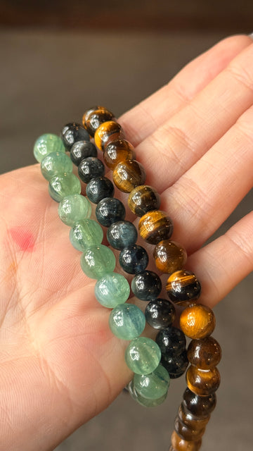 Three Beaded w/ 14k Gold