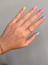 14k Solid Gold Blue Topaz Ring