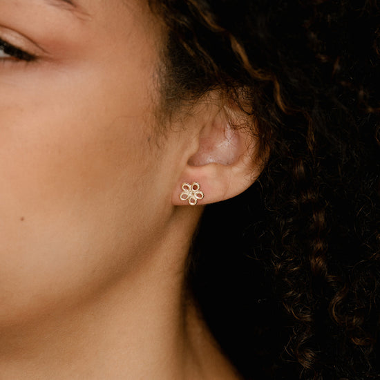 Daisy Studs - Quad Espresso Jewelry
