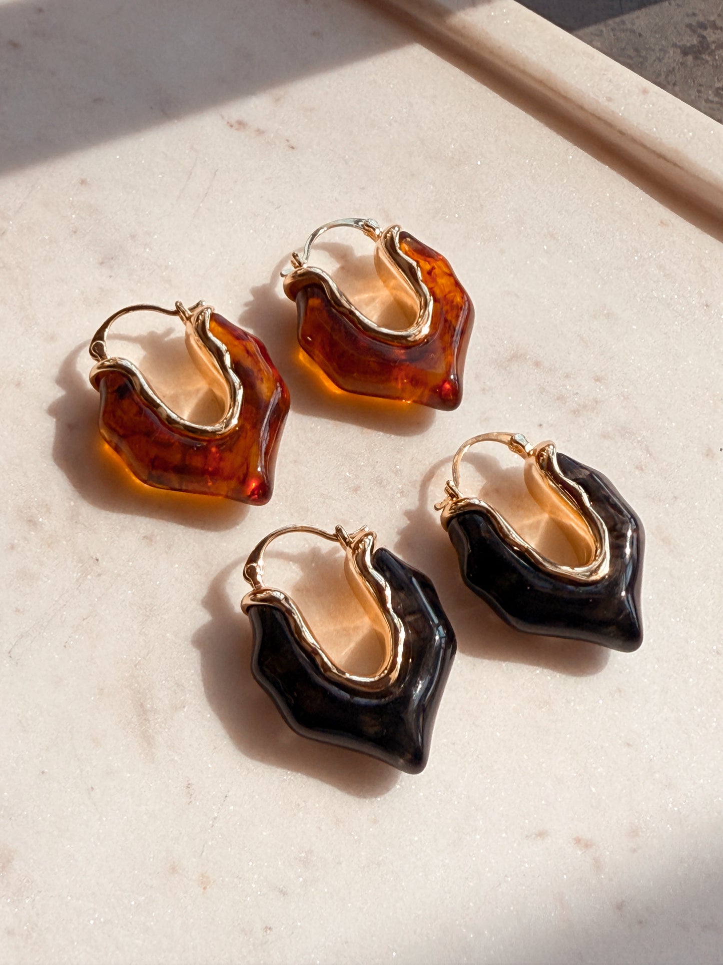 Statement Spooky & Tortoise Hoops