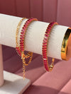 Pink Flora CZ Bracelet